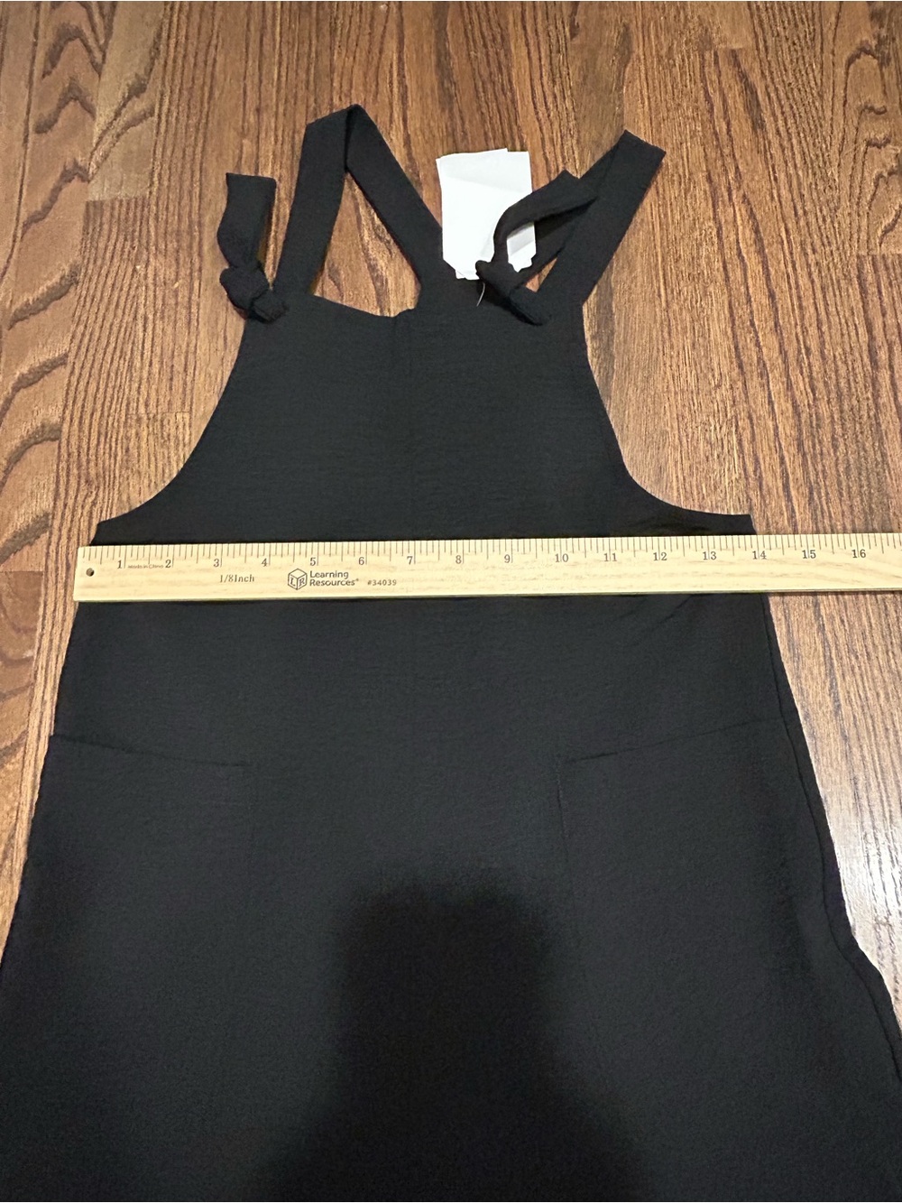 NWT Black Wide Leg Jumpsuit Size M Cropped Minimalist Sleeveless Boutique - Picture 9 of 9